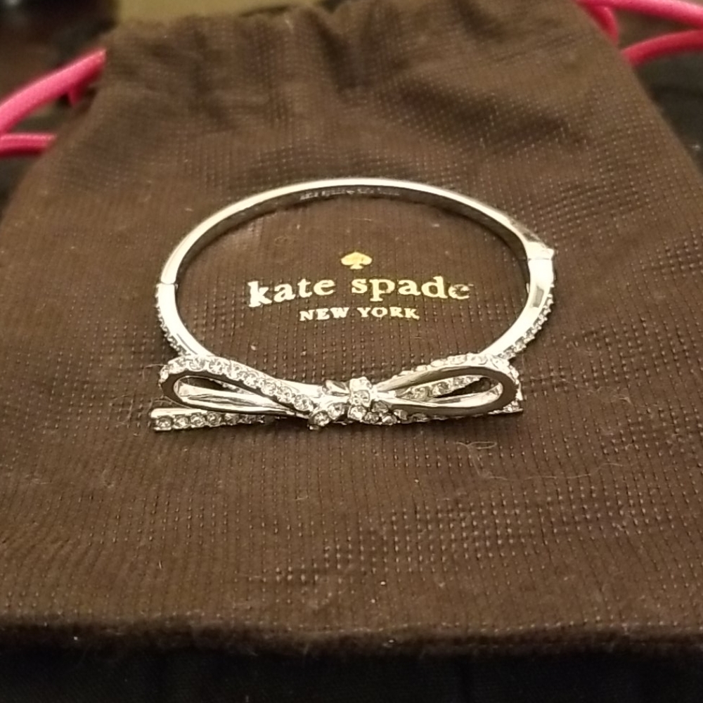 Kate Spade Skinny Mini Pave Bow Bangle